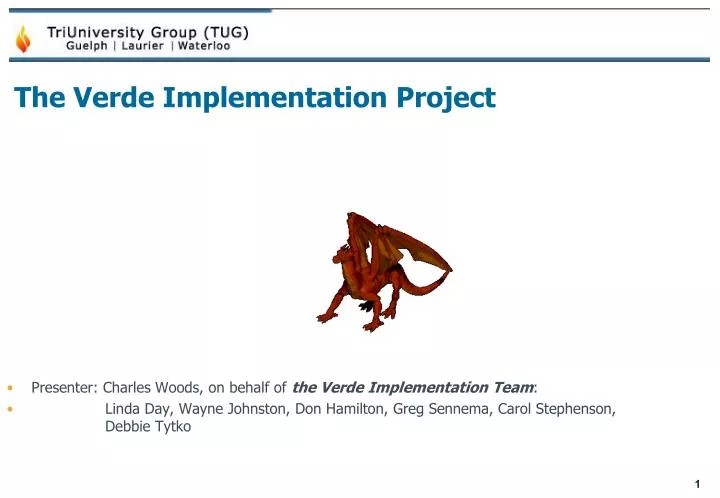 the verde implementation project