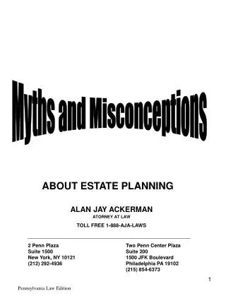 ABOUT ESTATE PLANNING