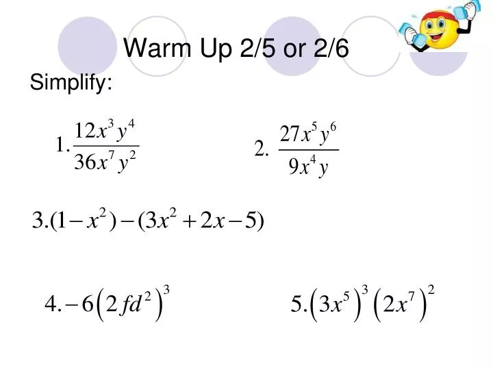 warm up 2 5 or 2 6