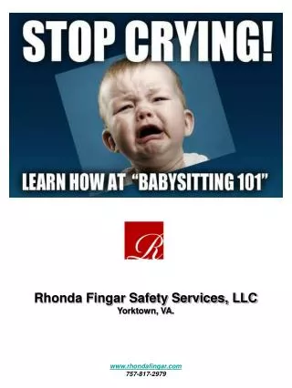 Rhonda Fingar Safety Services, LLC Yorktown, VA. rhondafingar 757-817-2979