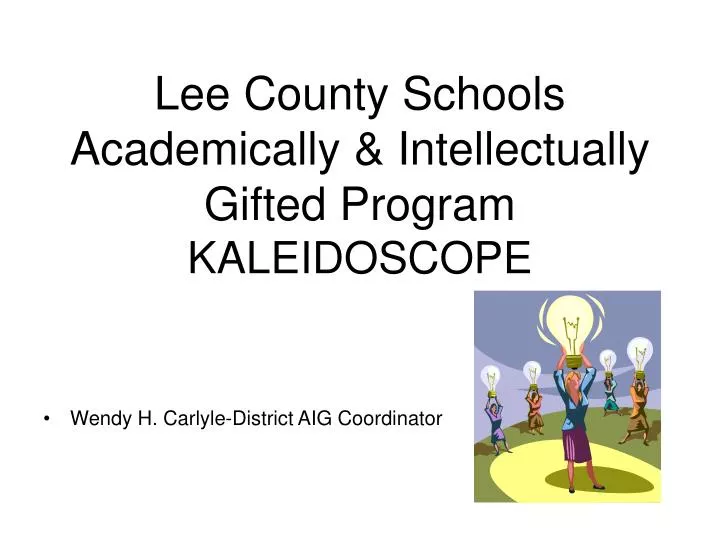 lee county schools academically intellectually gifted program kaleidoscope