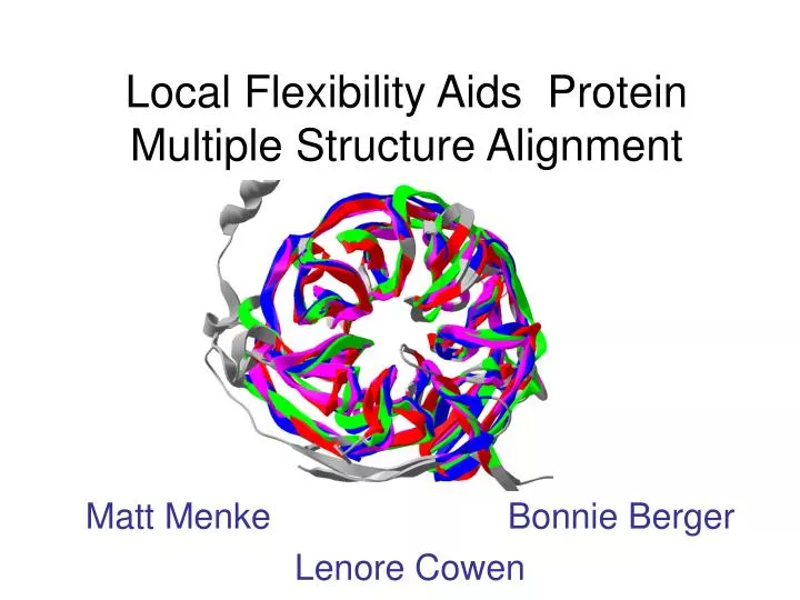 local flexibility aids protein multiple structure alignment