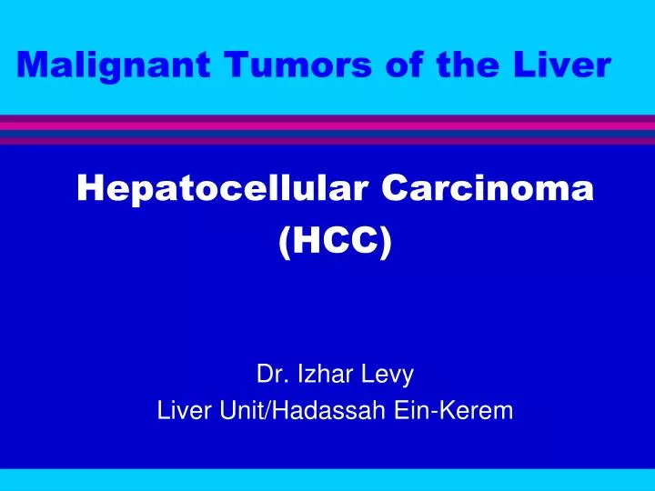 malignant tumors of the liver