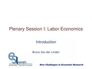 Plenary Session I: Labor Economics