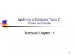 Database Table Manipulation in C# Tutorial - slide 1