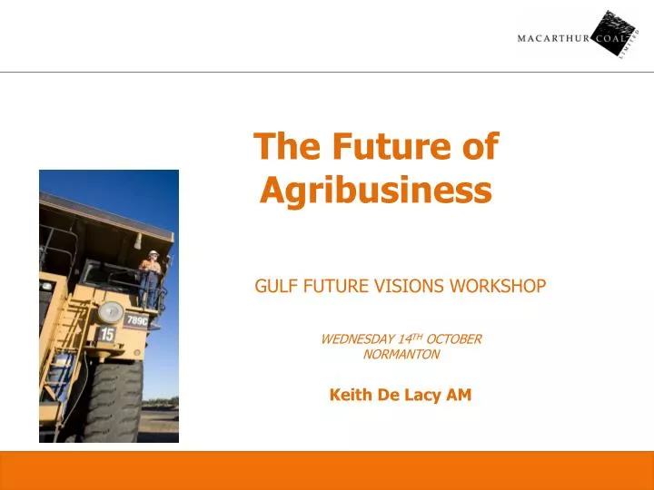 the future of agribusiness