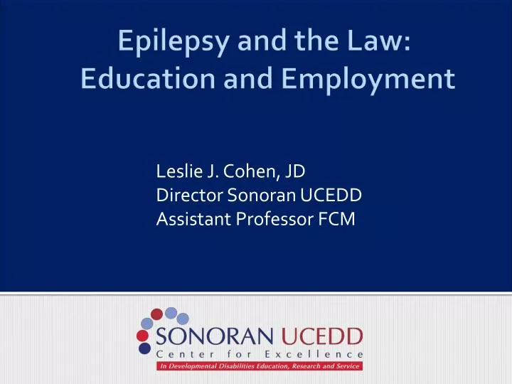 epilepsy and the law education and employment