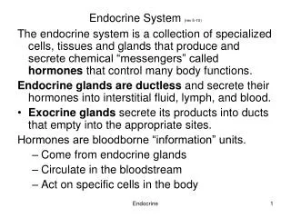 Endocrine System (rev 5-10)