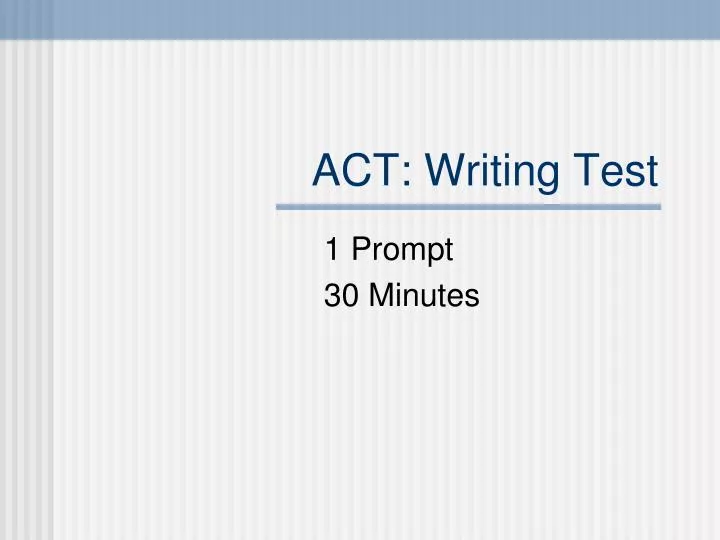 act writing test