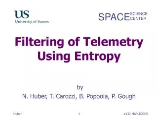 Filtering of Telemetry Using Entropy