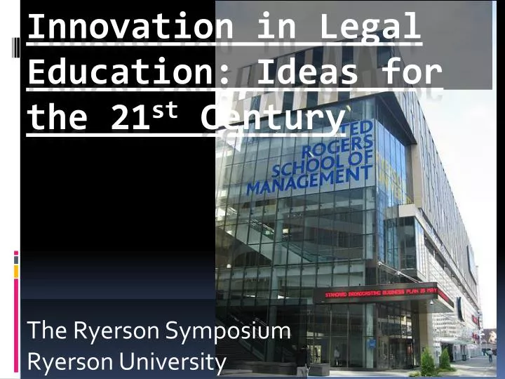 the ryerson symposium ryerson university
