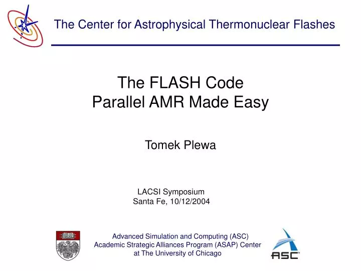 the flash code parallel amr made easy