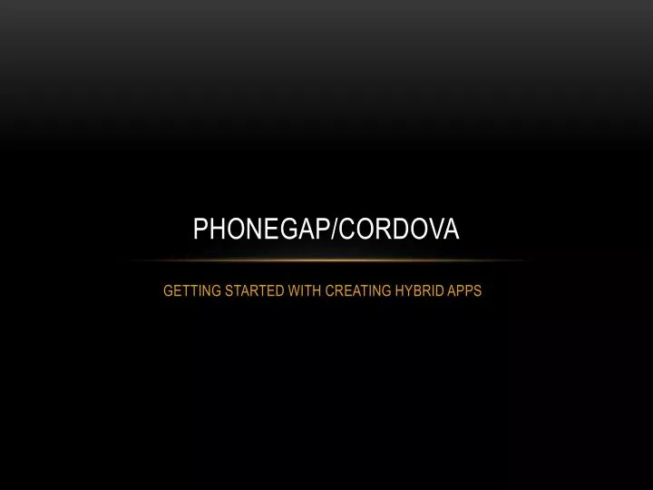 phonegap cordova