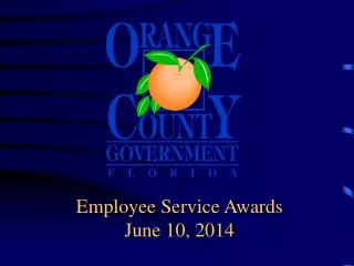 Employee Service Awards June 10, 2014