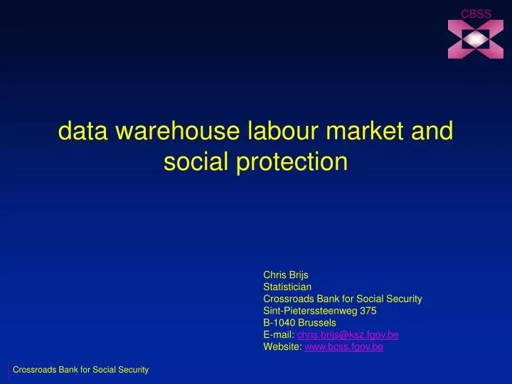 data warehouse labour market and social protection