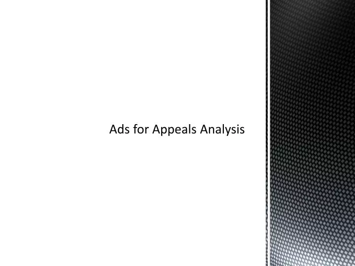 ads for appeals analysis