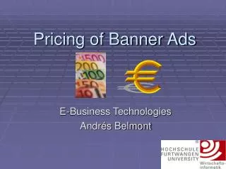 Pricing of Banner Ads