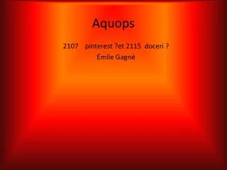 aquops