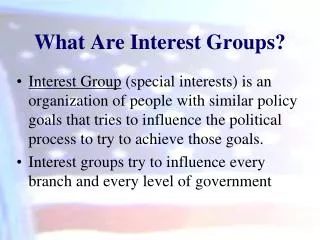 what are interest groups