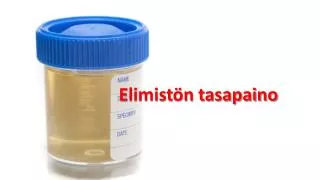 elimist n tasapaino