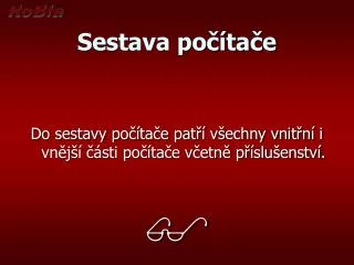 sestava po ta e