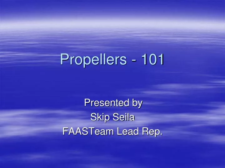 propellers 101
