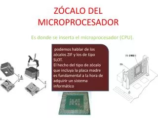z calo del microprocesador
