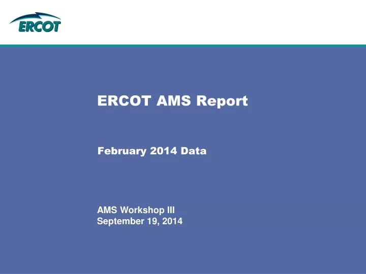 ercot ams report