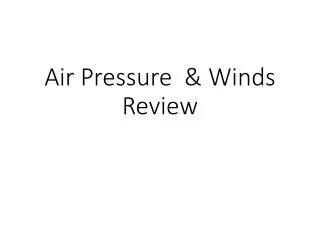 Air Pressure &amp; Winds Review