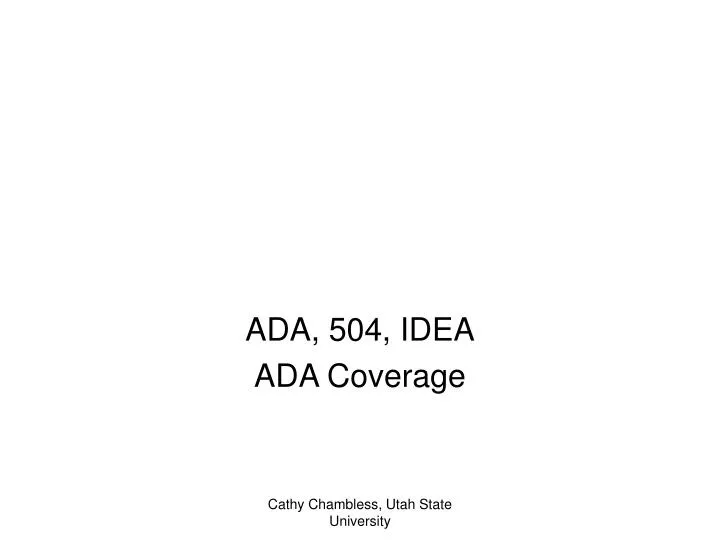 ada 504 idea ada coverage