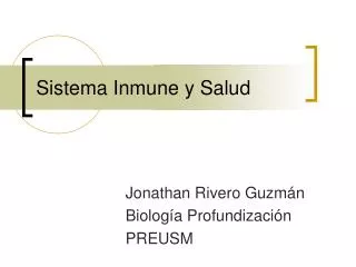 sistema inmune y salud