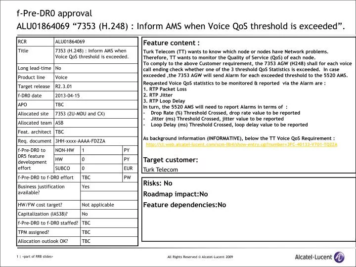 f pre dr0 approval alu01864069 7353 h 248 inform ams when voice qos threshold is exceeded