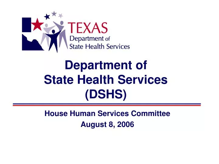 department of state health services dshs