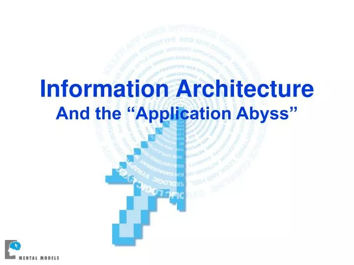 information architecture and the application abyss