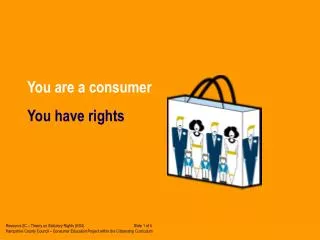You are a consumer