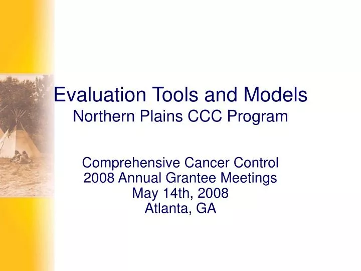 evaluation tools and models northern plains ccc program