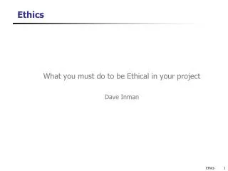 Ethics