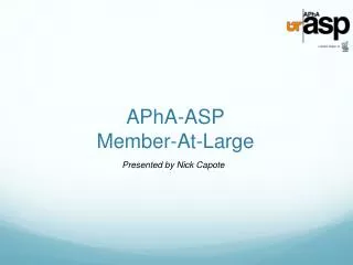 APhA-ASP Member-At-Large