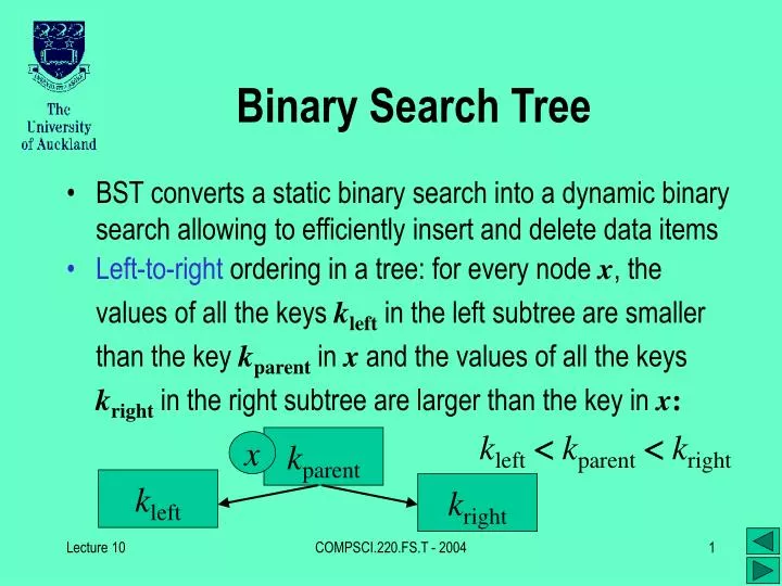 binary search tree