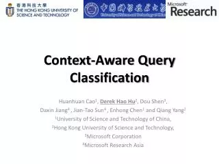 Context-Aware Query Classification