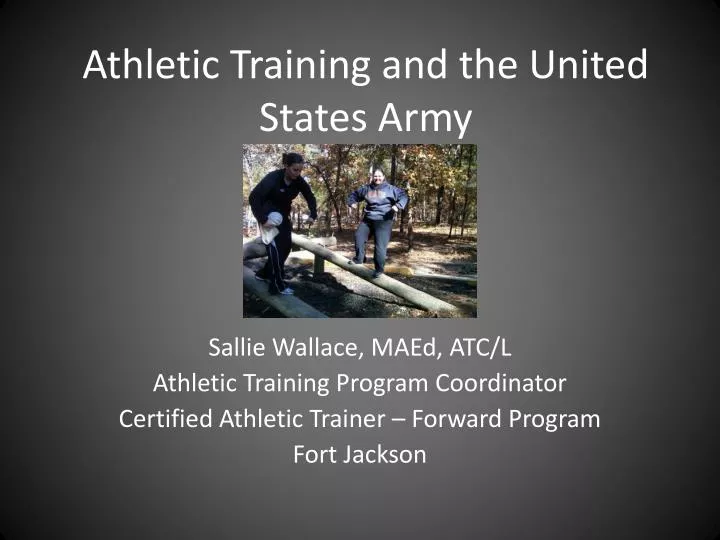 athletic training and the united states army