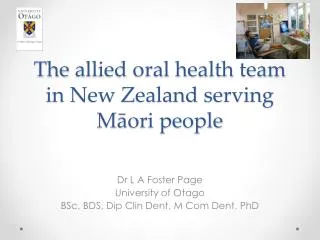 The allied oral health team in New Zealand serving M?ori people