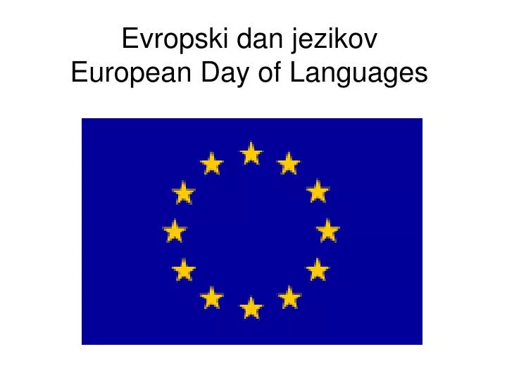 evropski dan jezikov european day of languages