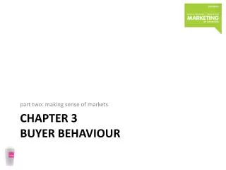 Chapter 3 buyer behaviour