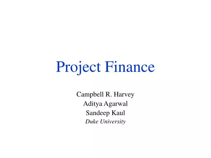 project finance