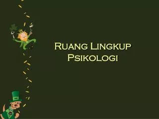 ruang lingkup psikologi