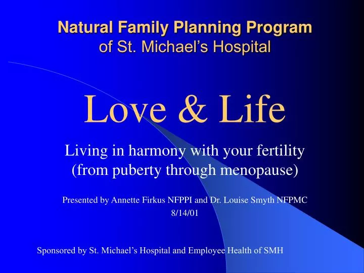 natural family planning program of st michael s hospital