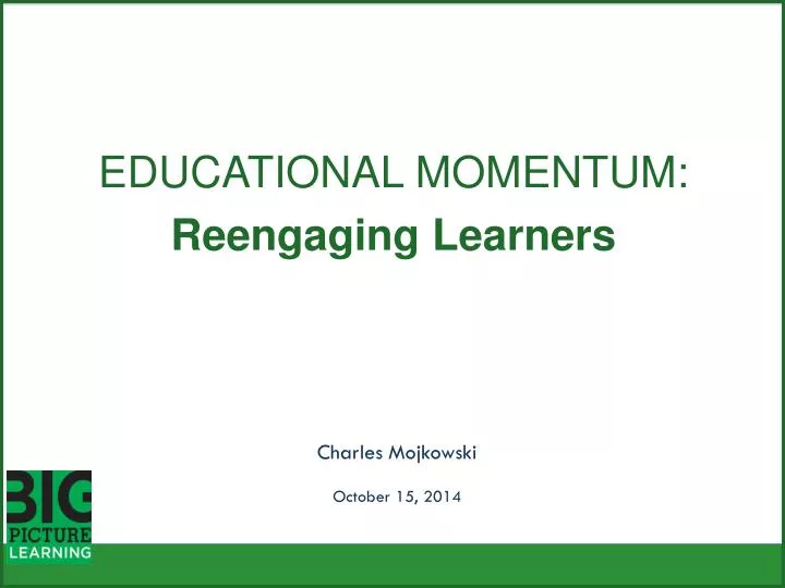 educational momentum reengaging learners