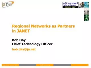 Regional Networks as Partners in JANET
