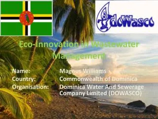 Eco-Innovation in Wastewater Management